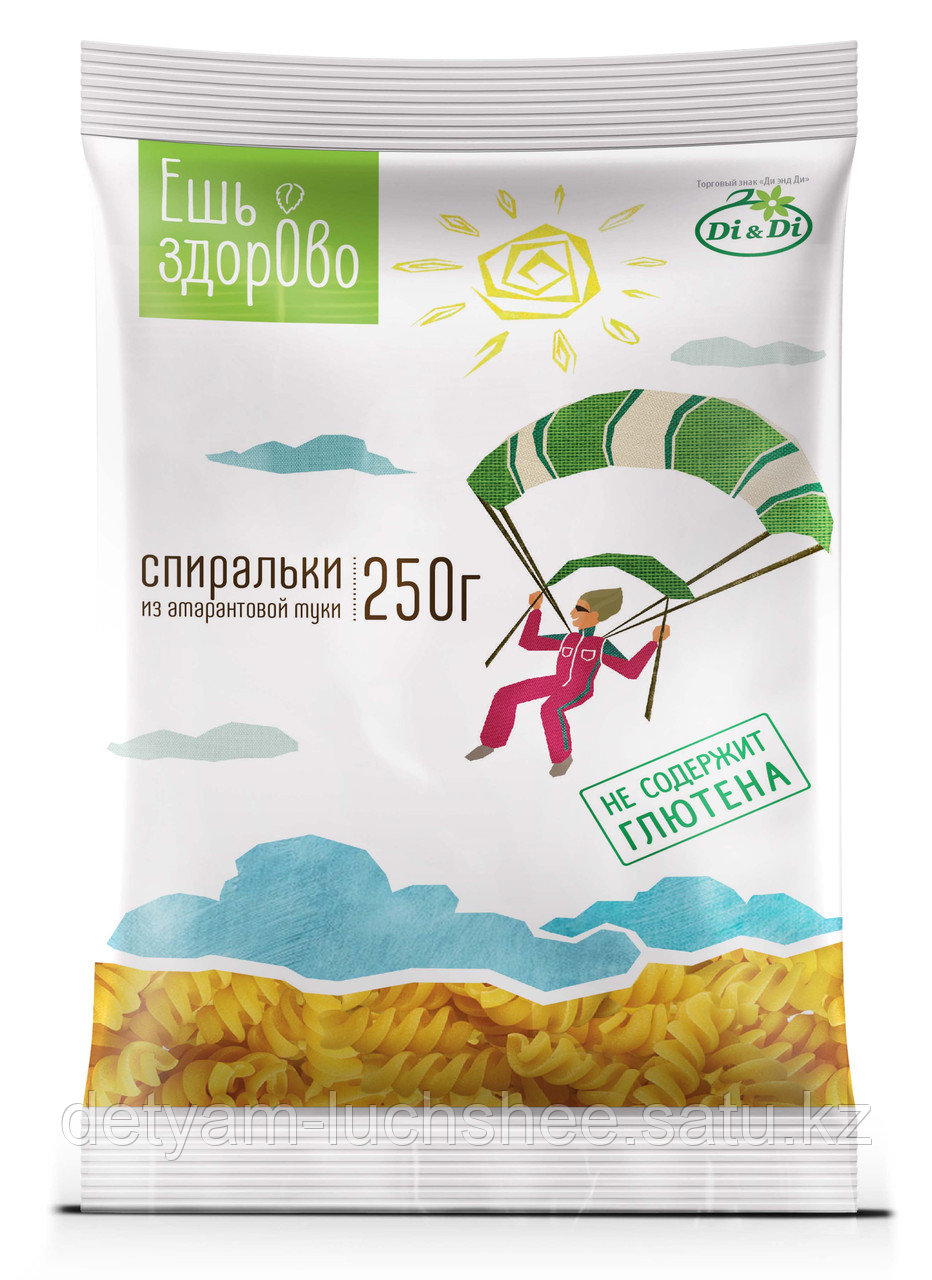 Макаронные изделия «Ешь ЗдорОво» без глютена Спиральки 250 грамм