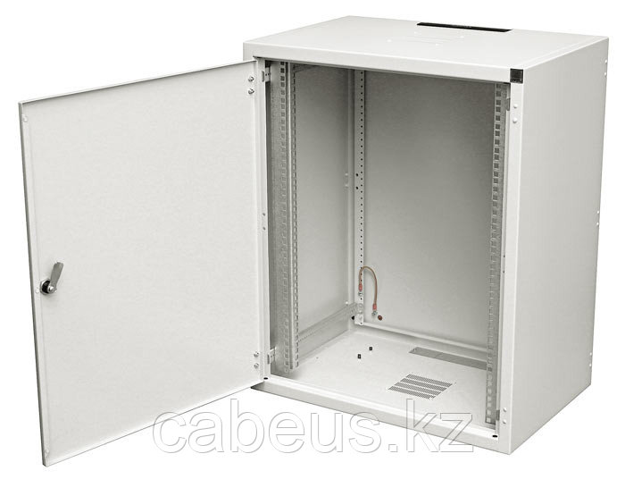 ZPAS WZ-3715-01-09-011 Шкаф настенный 19-дюймовый (19"), серия SJ2, 15U, 737x600x600, со стальной дверью, цвет