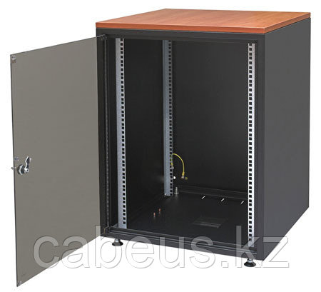 ZPAS WZ-3987-01-01-011 Шкаф напольный серии SJB, 19-дюймовый (19"), 10U, 515х600х600мм (ВхШхГ), стекл. дверь,