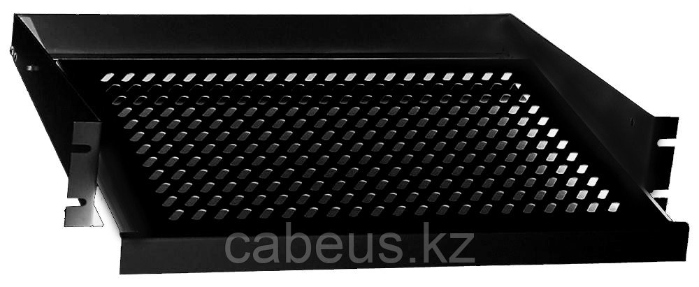 ZPAS WZ-5841-14-02-161 Полка выдвижная, угловая, 2Uх444х455 мм (до 20 кг), цвет черный (RAL 9005)