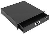 ZPAS WZ-SB67-00-00-161 Ящик для документов, 2U x 415 x 465 mm, цвет черный (RAL 9005) (SZB-67-00-00/9005)
