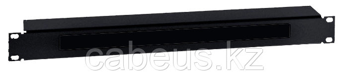 ZPAS WZ-SB63-00-01-161 Фальш-панель на 19" x 1U, с щеточным вводом, цвет черный (RAL 9005)