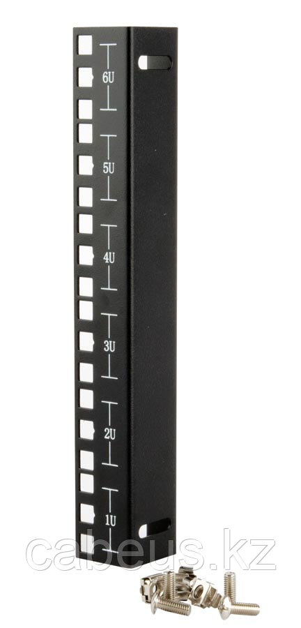 Hyperline CPR10-9U-236-RAL9004 10" монтажный профиль высотой 9U, расстояние между центрами отверстий крепления
