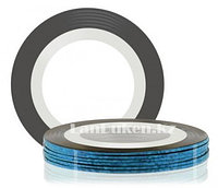 Декоративная самоклеющаяся нить-скотч для дизайна ногтей синяя (лента для ногтей)