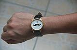 Женские наручные часы "Усы" (Мустаче) Черный, Желтый, фото 5