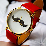 Женские наручные часы "Усы" (Мустаче) Бордовый, Медный, фото 3
