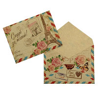 Конверт крафт "Париж"