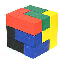 Головоломка деревянная Кубик-тетрис