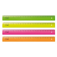 Линейка пластмассовая, 30 см Стамм