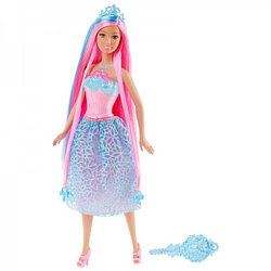 Barbie Кукла Принцесса Барби с длинными волосами - розовые