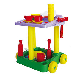 Сервировочный стол с набором посуды У533