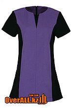 Черно-фиолетовая форменная блузка