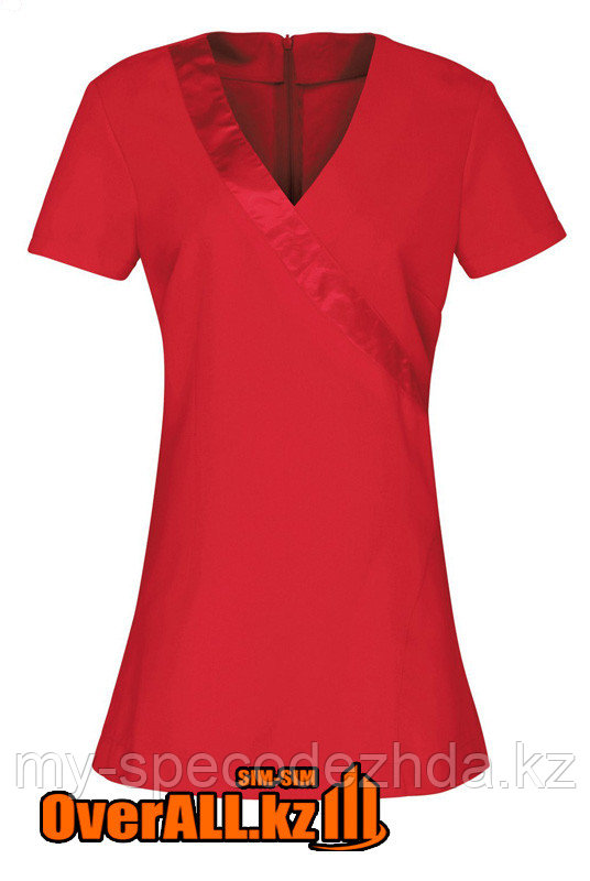 Красная форменная блузка, топ