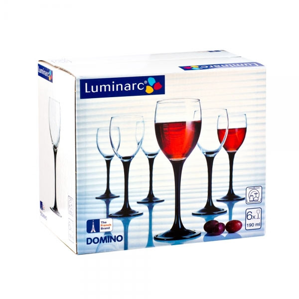 Набор фужеров для вина Luminarc Domino 190 мл. (6 штук)