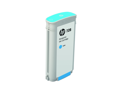 HP F9J67A Картридж голубой HP 728 130-ml Cyan Ink, для DesignJet T730, T830 MFP