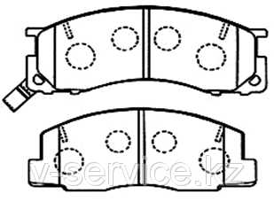 Тормозные колодки KEBO CD2106M