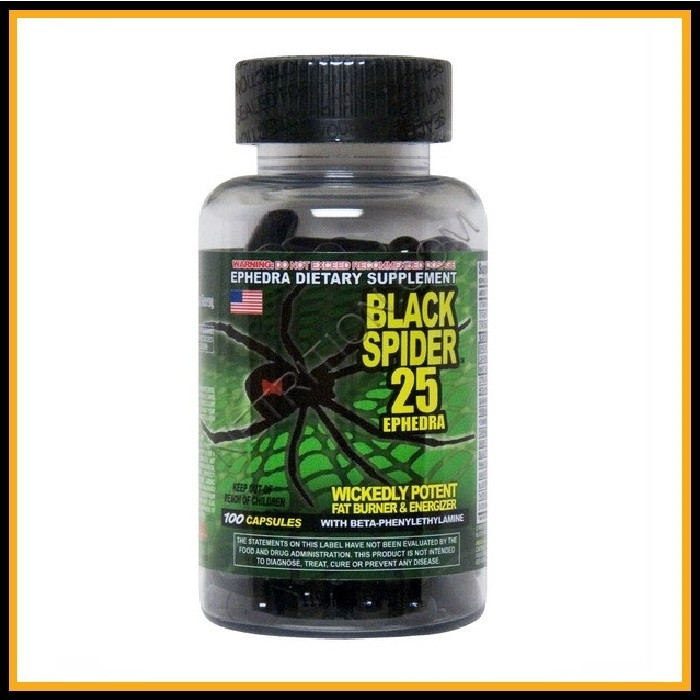 Спортивный жиросжигатель Cloma Pharma Lab Black Spider 100 капсул - фото 1 - id-p32254068