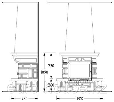 Каминная облицовка Sardane - фото 3 - id-p1875495