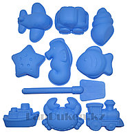 Формочки Игрушки для кинетического песка 10 фигур "Морские зверушки" (игрушки для песочницы)