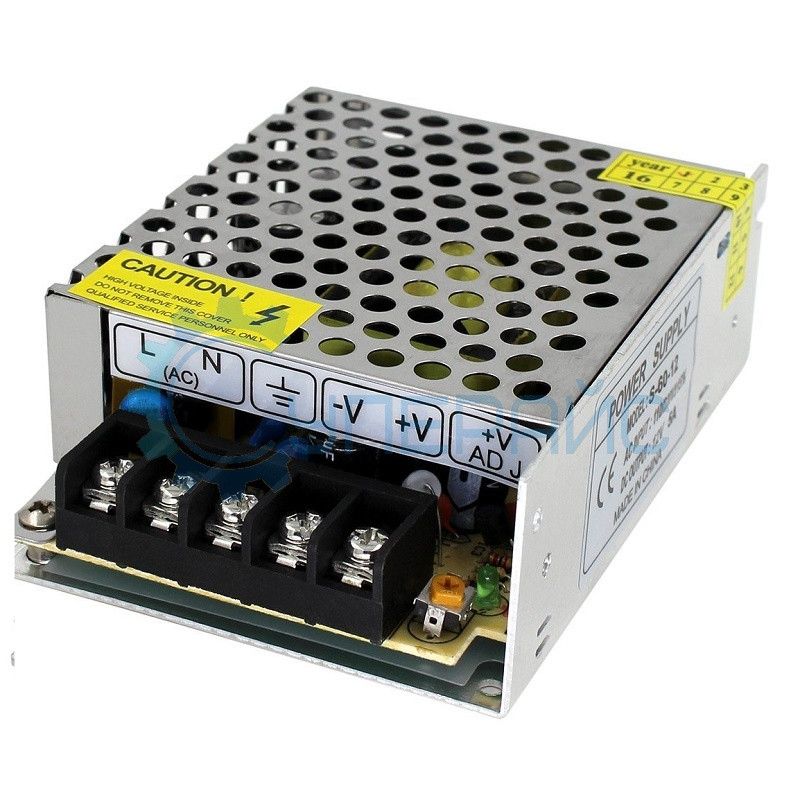 Блок питания 12V 5А 60W S-60-12