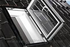 Кровельный люк R35 H WD из дерева и ПВХ (74*98см) в комплекте