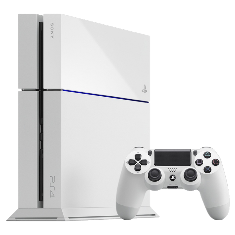 ИГРОВАЯ КОНСОЛЬ SONY PLAYSTATION 4 500GB, БЕЛАЯ С ДЖОЙСТИКОМ DUALSHOCK 4