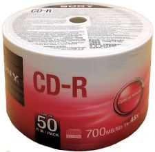 ДИСК CD-R Sony 700 MB CDQ80SB  50 шт  700 MB CDQ80SB