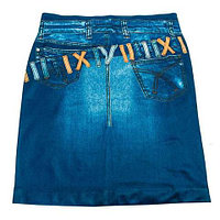 Юбка с утягивающим эффектом Trim 'N' Slim Skirt (L-XL / Синий)