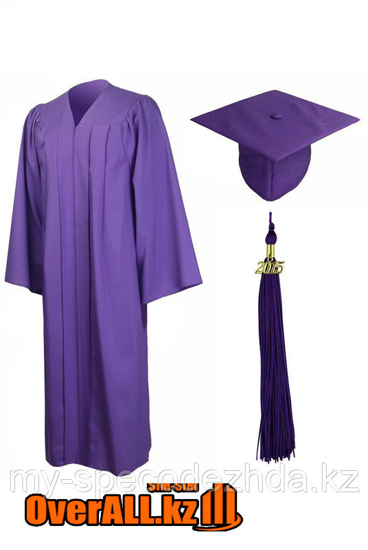 Мантия выпускника, фиолетовая