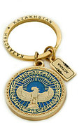 Брелок “Самрук”, d-35мм, металл с покрытием золотого цвета