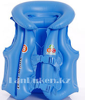 Надувной спасательный жилет для плавания SWIT VEST голубой (Step B)