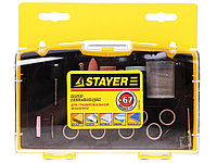 STAYER "MASTER" гравюра машиналарына арналған шағын қондырмалар жинағы, 82 дана, пластик қорап