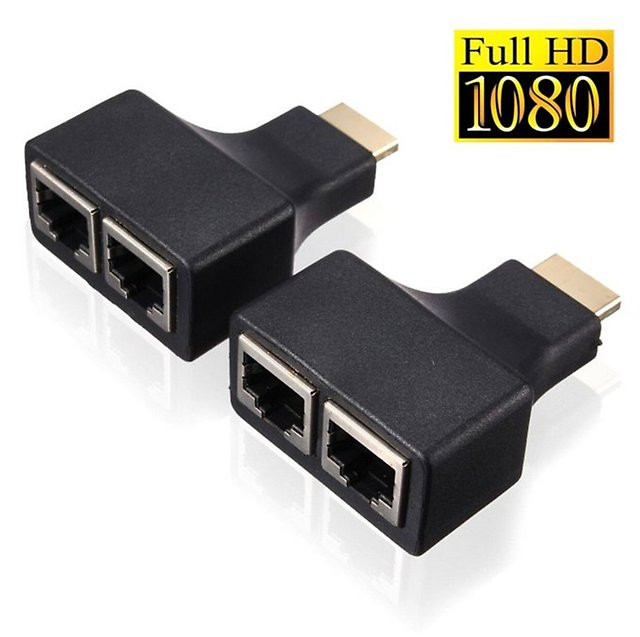 HDMI удлинитель до 30 метров с помощью UTP - витая пара CAT-5/6 EXTENDER - фото 2 - id-p32509083