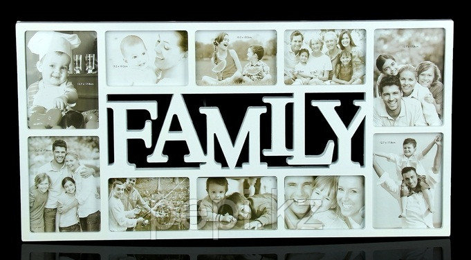 Фоторамка  "Семья", белая, фото 1