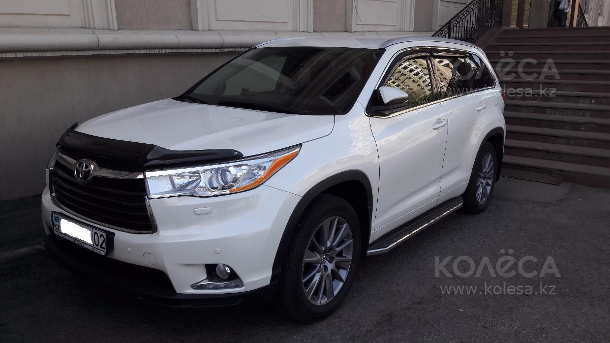 Ветровики ( дефлекторы окон ) Toyota Highlander 2014+ с хромированным молдингом - фото 2 - id-p28784263