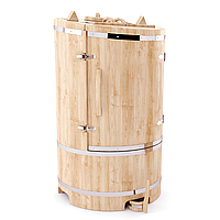 Фитобочка из кедра "Профессиональная Богатырская" круглая со скосом