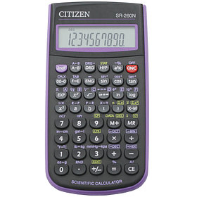 Калькулятор научный SR-260NPU 10+2 разрядов, 165 функций, питание от батарейки, 78*153*12 мм, фиолет