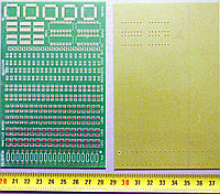 Макетная плата 8.8x13.6 см под смд шаг 2.54 мм