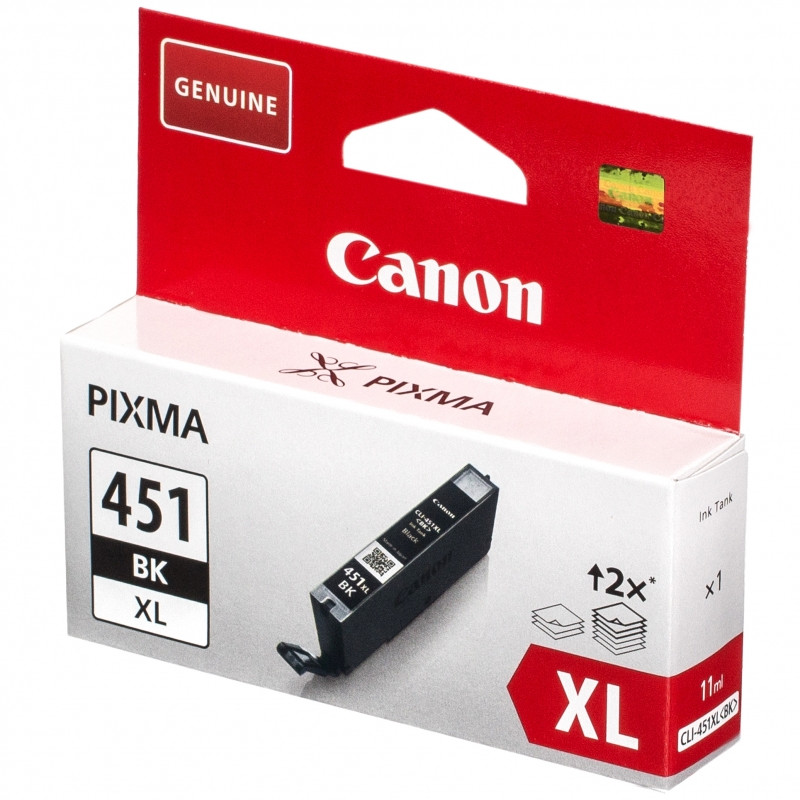 Canon 6472B001 Картридж струйный CLI-451BK XL для PIXMA iP7240, iP8740, iX6840, MG5440, MG5540, MG5640, MG6340 - фото 1 - id-p32722107