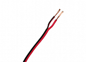 Акустический кабель 2х0.5 мм 2 жилы ССА красно-черный, бухта 100м 