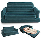 Надувной диван Intex 68566NP, 68566, размер 231х193х71 см, темно-зеленый, фото 2