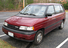 Мухобойка (дефлектор капота) Mazda MPV 1989-1995