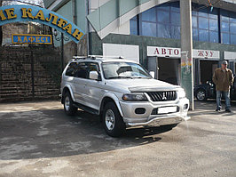 Дефлектор капота Mitsubishi Challenger/ Montero Sport/ Pajero Sport/ Nativa 1996-2007 (carbon)