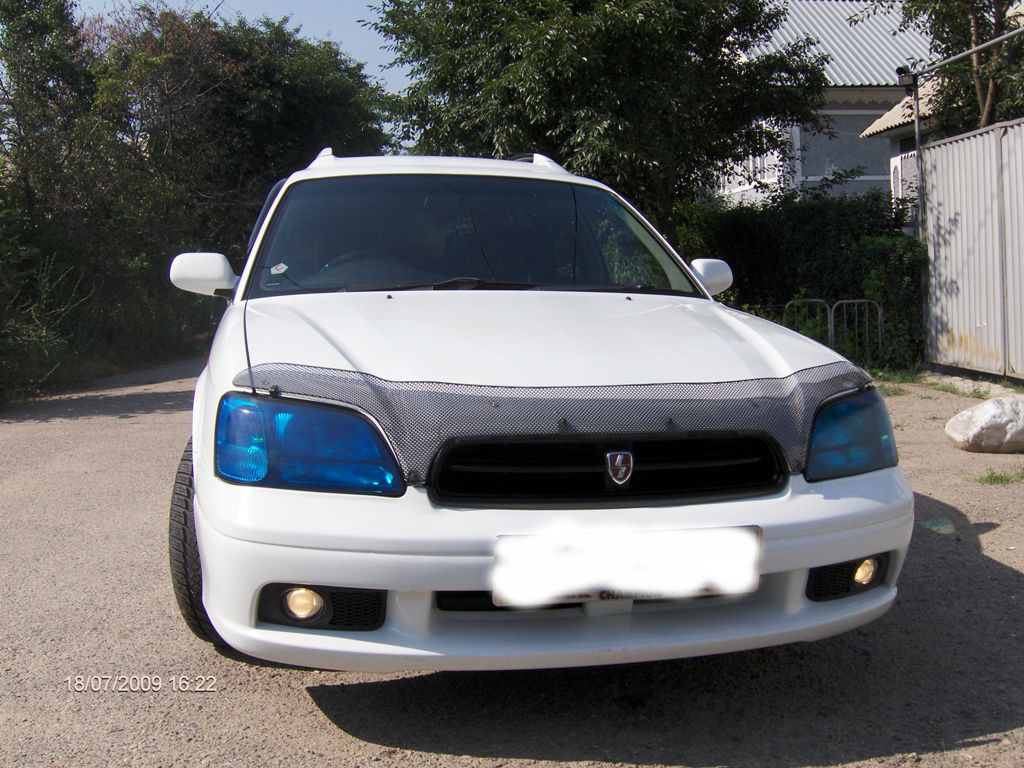 Мухобойка (дефлектор капота) Subaru Legacy 2000-2003 (Carbon) - фото 1 - id-p28785048