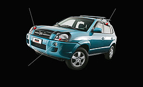 Мухобойка (дефлектор капота) EGR Hyundai Tucson 2005-2008