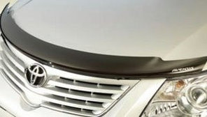 Мухобойка (дефлектор капота) Toyota Avensis 2009+ OEM с логотипом седан