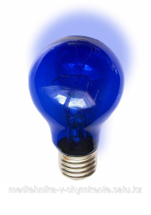 Синяя лампочка, Лампа накаливания 230-60 инд.син. А 55 (100)
