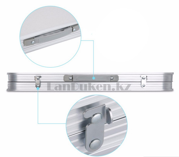 Раскладной стол и стулья для пикника в чемодане FOLDING TABLE "90* 60* 70 см" (туристический столик) светлый - фото 8 - id-p32768790