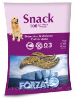 Лакомства для собак Snack 100% Bistecchine di Merluzzo (бифштексики)