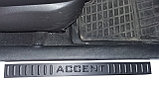 Защитные накладки порогов внутренние Hyundai Accent (Solaris) 2010+, фото 6